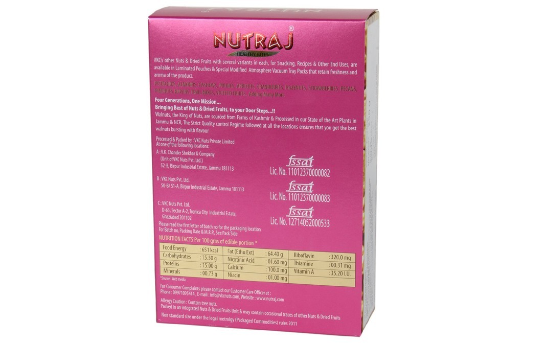 Nutraj Recipe Ready Walnut Kernels    Pack  250 grams